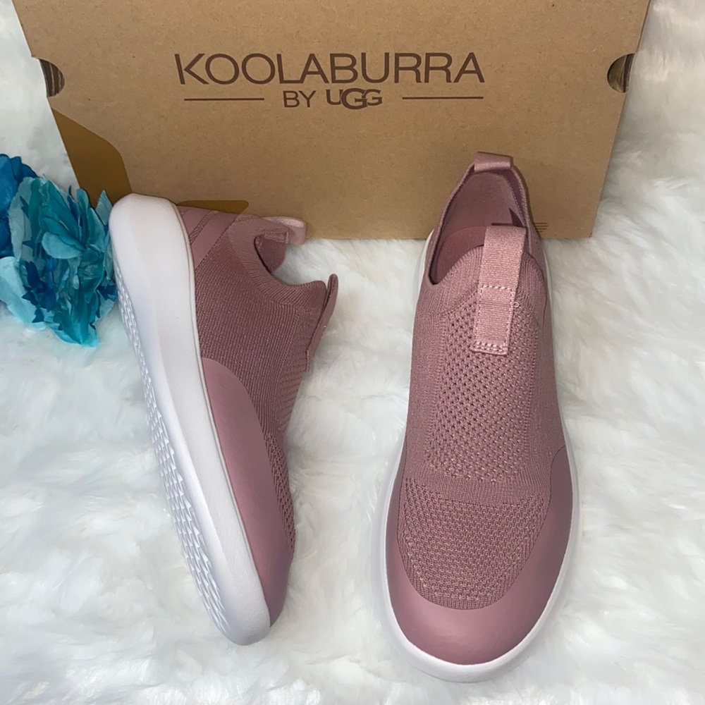 Koolaburra By Ugg Women's Yosha Pink Knit Slip-on Sneakers-7M